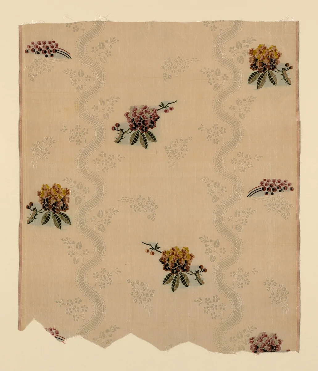 Panel by England, Spitalfields, textile, 1742-1765
