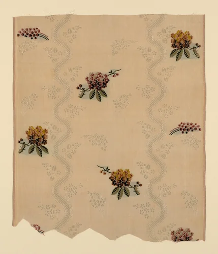 Panel by England, Spitalfields, textile, 1742-1765