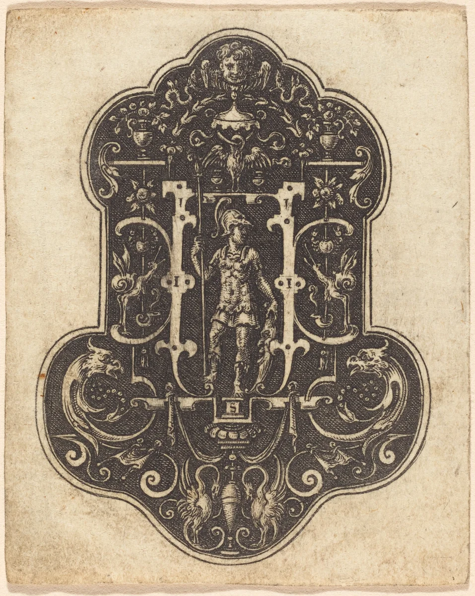 Mars by Etienne Delaune, print, 1519-1583