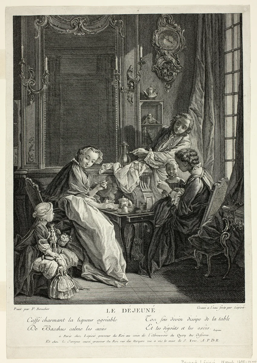 Breakfast by François Bernard Lépicié
François Boucher, print, 1718-1755