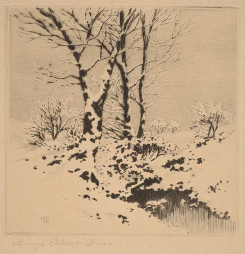 Snow by George Elbert Burr, print, 1905-1915