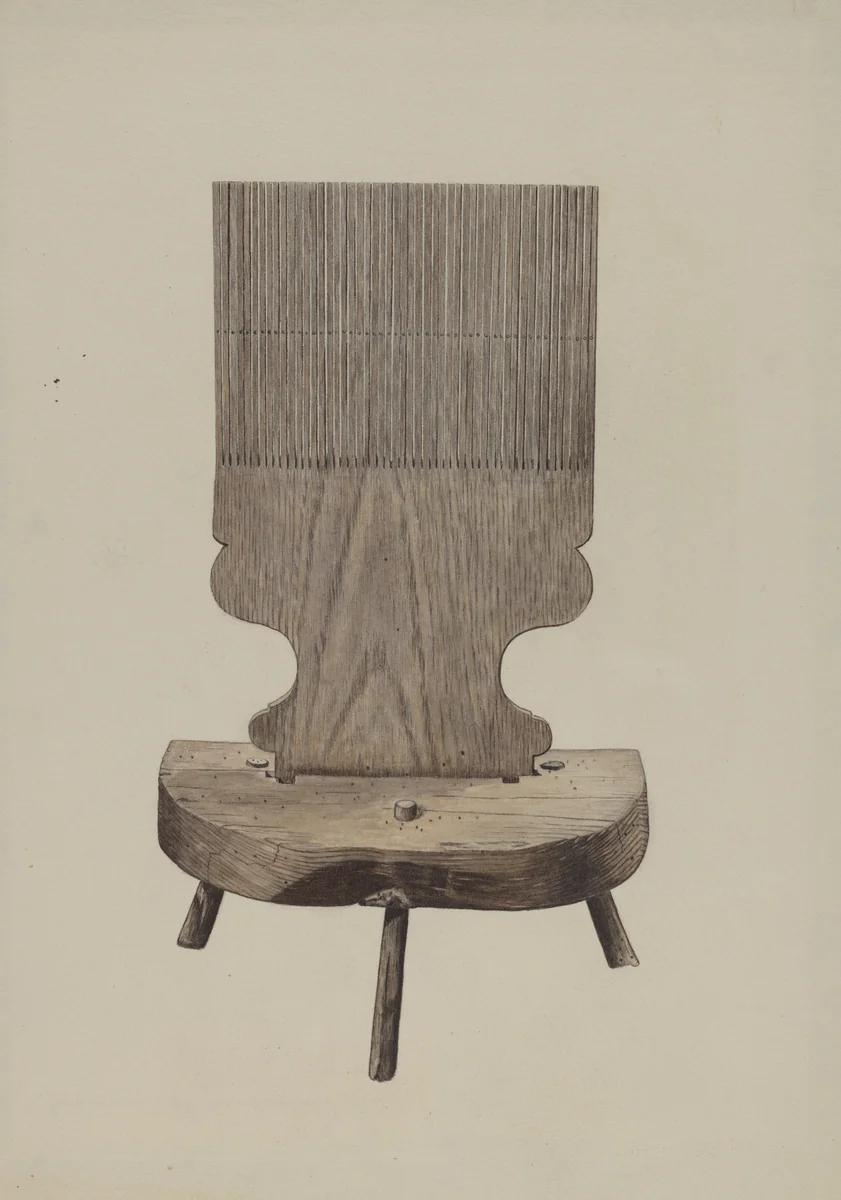 Hand Loom by Albert Ryder, index of american design, 1938