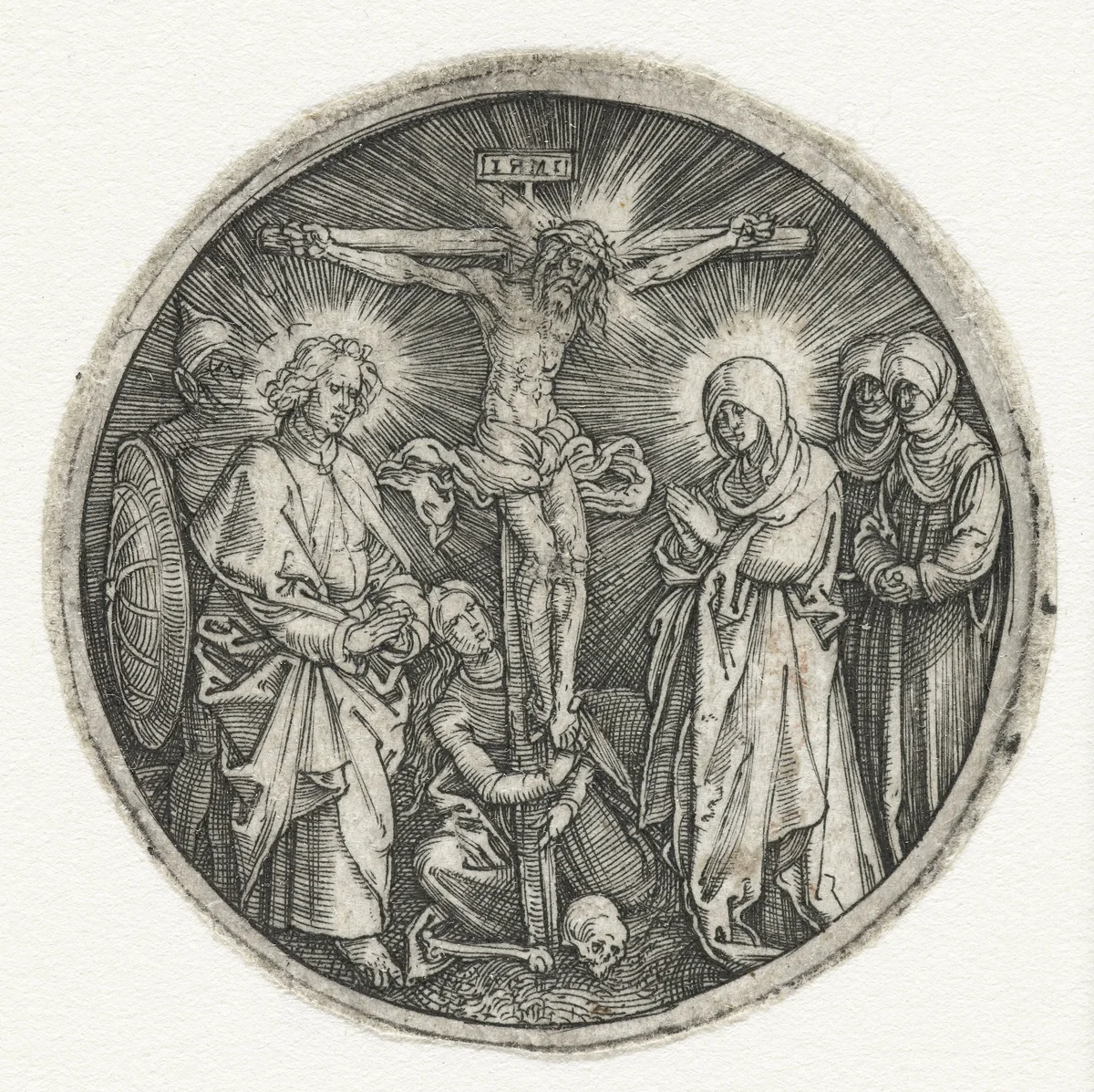 De kleine kruisiging by Albrecht Dürer, print, 1517-1521