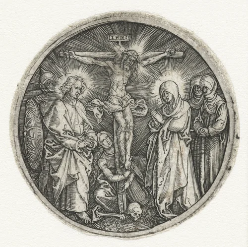 De kleine kruisiging by Albrecht Dürer, print, 1517-1521