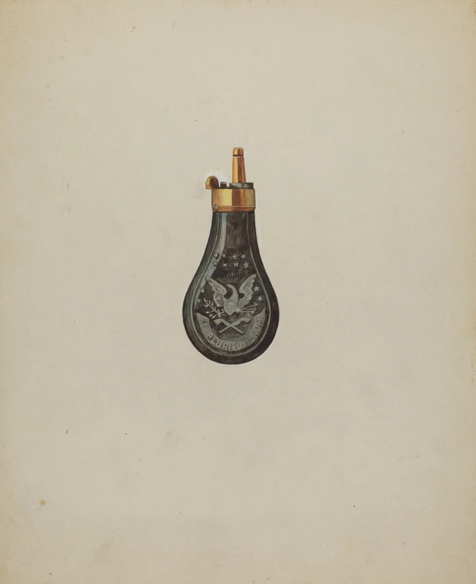 Powder Horn by Samuel O. Klein, index of american design, 1936