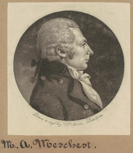 M. A. Meschert by Charles B. J. Févret de Saint-Mémin, print, 1800