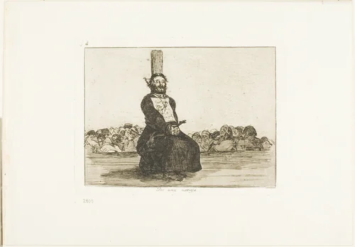 On account of a knife, plate 34 from The Disasters of War by Francisco José de Goya, print, 1812-1815