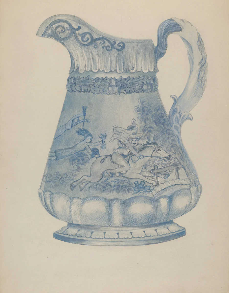 Beer Pitcher by Florence Stevenson, index of american design, 1936