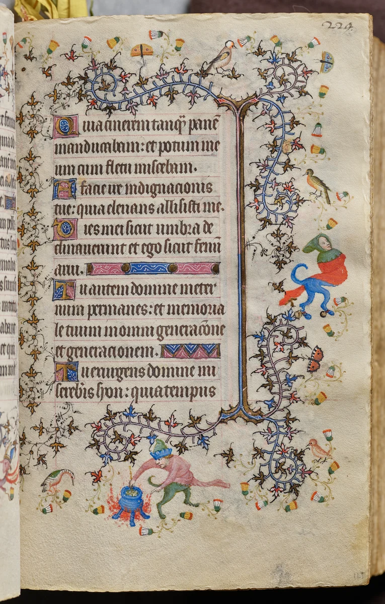 Hours of Charles the Noble, King of Navarre (1361-1425): fol. 115r, Text by Master of the Brussels Initials and Associates, book, 1400-1410