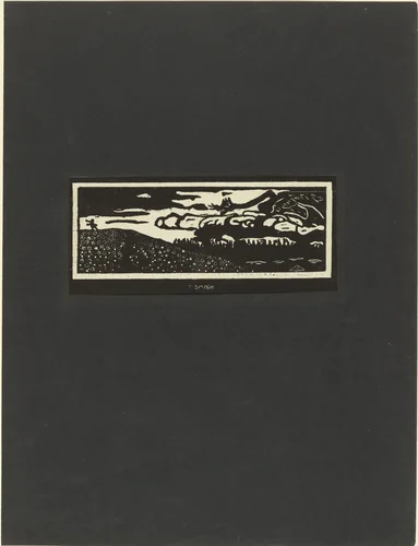 The Dragon (Zmej) from Verses Without Words (Stichi bez slov) by Wassily Kandinsky, print, 1903