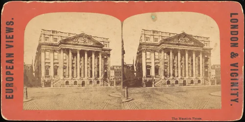 The Mansion House by European Views, photograph, 1850-1919