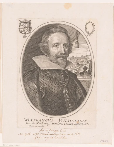 Portret van Wolfgang Willem van Palts-Neuburg by anonymous, print, 1610-1668