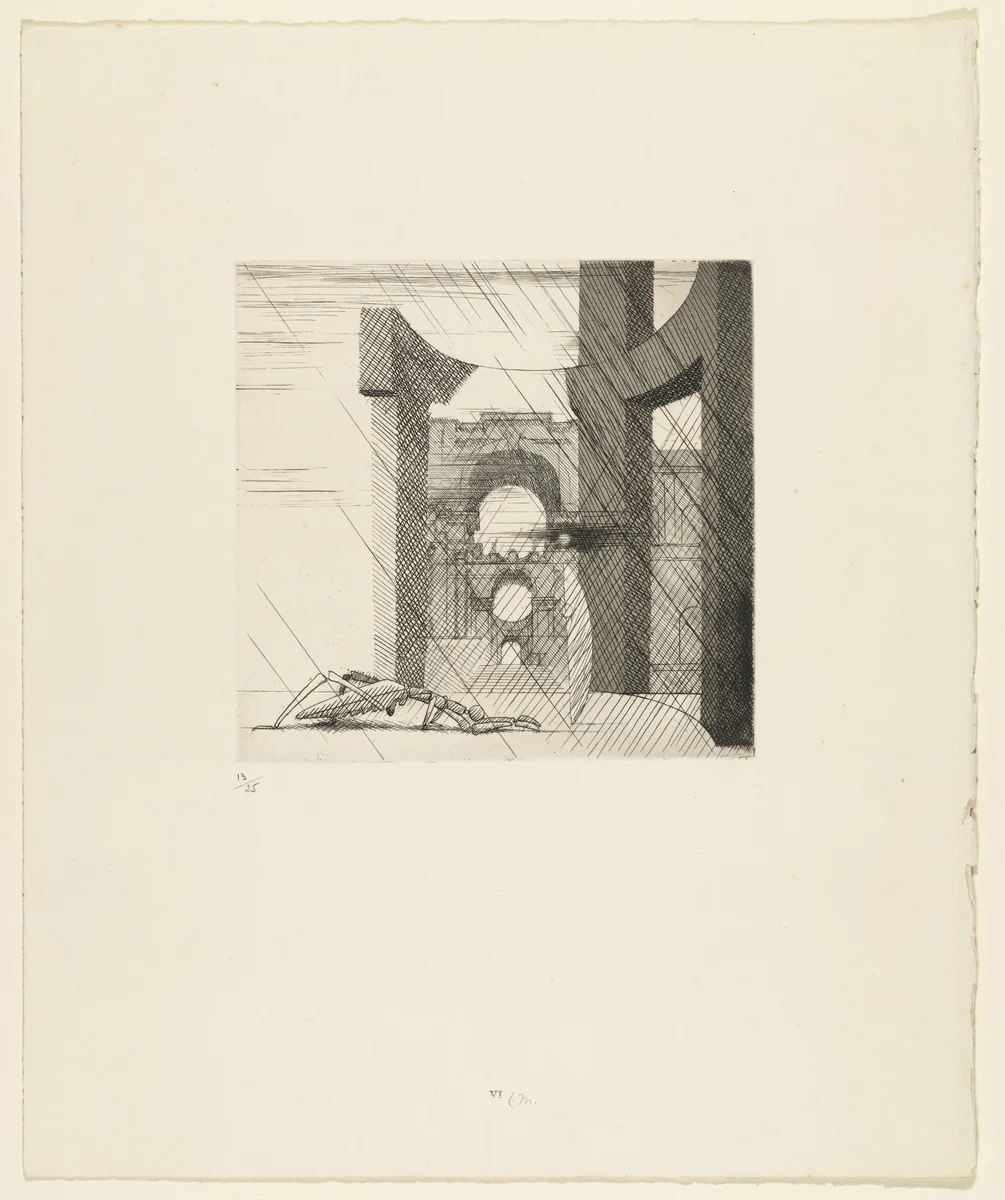 The Prayer by Louis Marcoussis, print, 1933