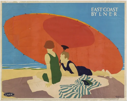 East Coast By L.N.E.R. by Tom Purvis, design, 1928