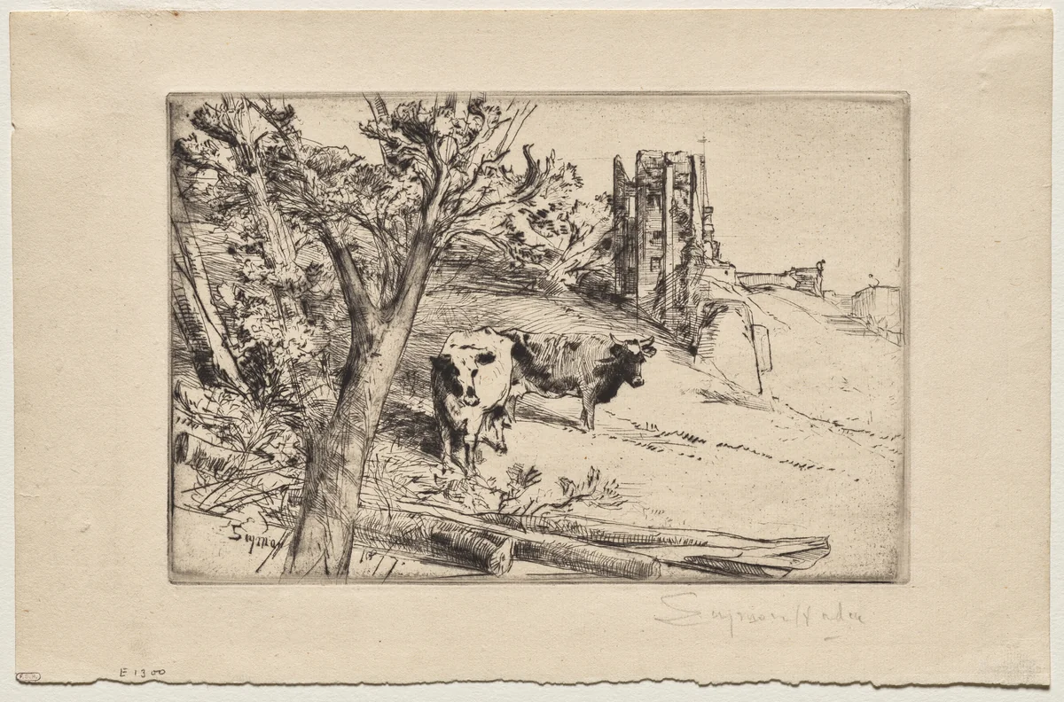 The Keep by Francis Seymour-Haden, print, 1877