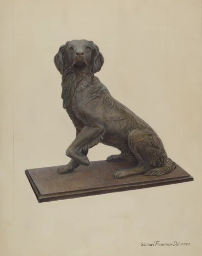 Cast Iron Dog by Samuel Fineman, index of american design, 1938