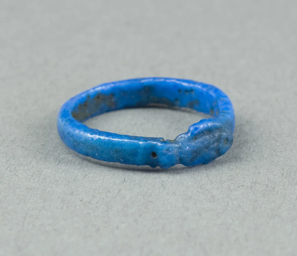 Ring: Figure of a Fish by Egyptian, metalwork, -1390