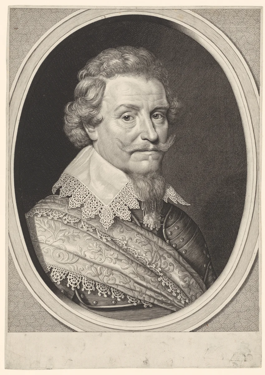 Portret van Ernst Casimir, graaf van Nassau-Dietz by Willem Jacobsz Delff, print, 1628