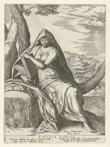 Libische Sibille by Unknown, print, 1575