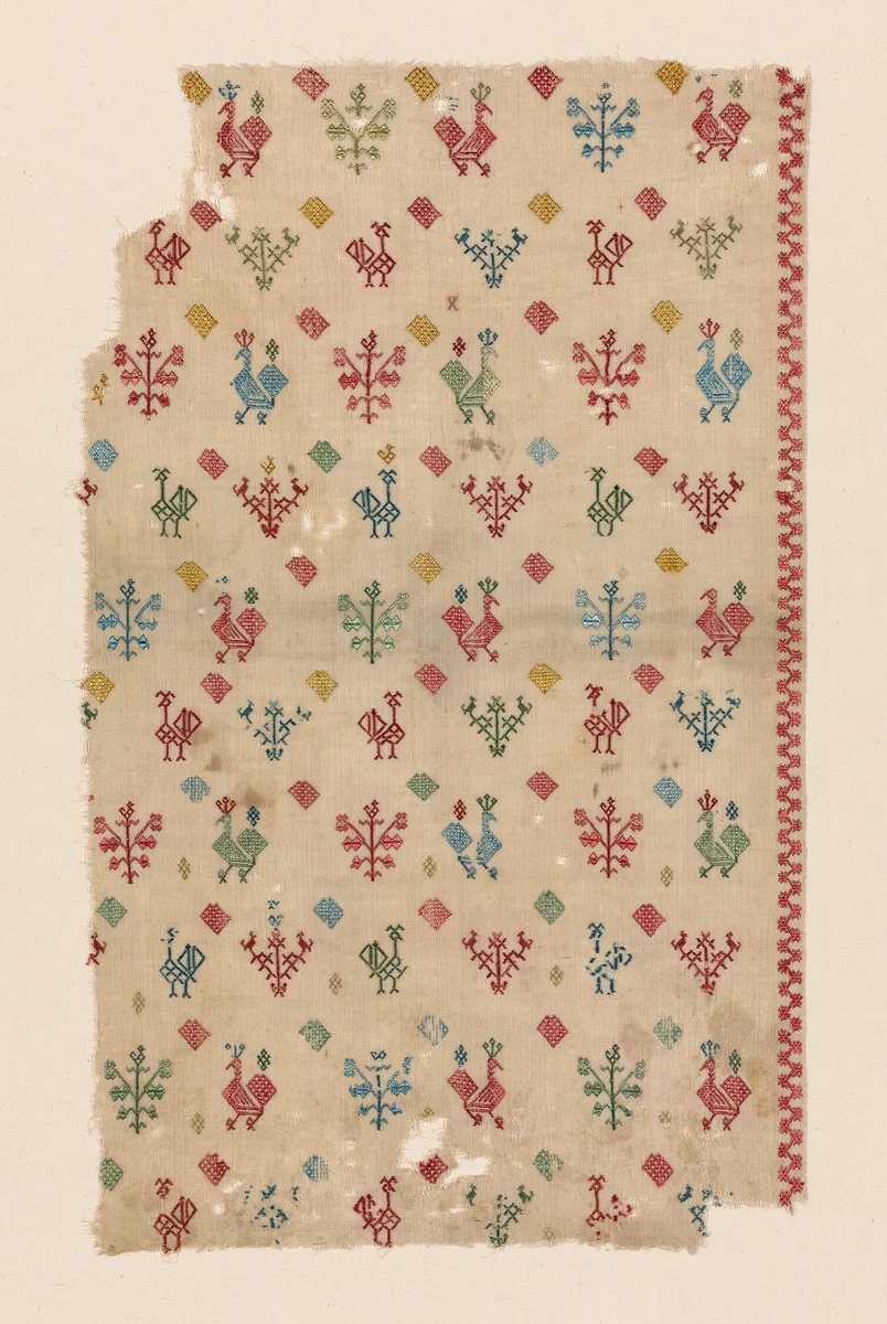 Fragment (Border) by Greece, textile, 1700-1900