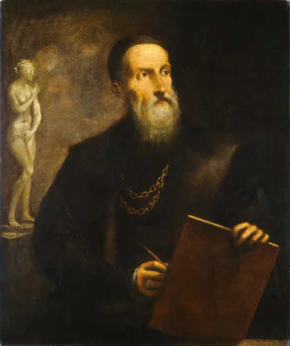 Imaginary Self-Portrait of Titian by Pietro della Vecchia, painting, 1650-1660