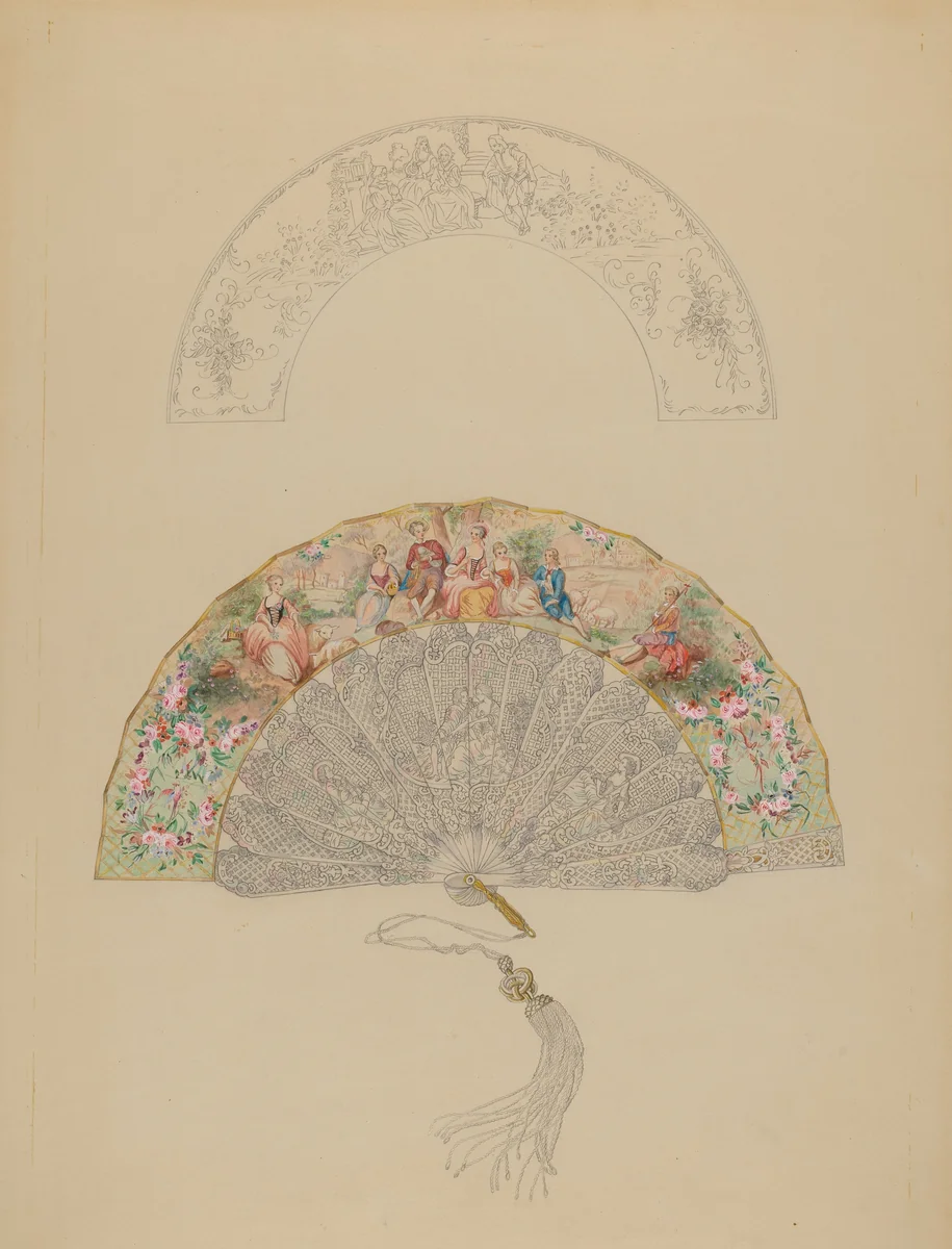 Fan by Rosalia Lane, index of american design, 1936