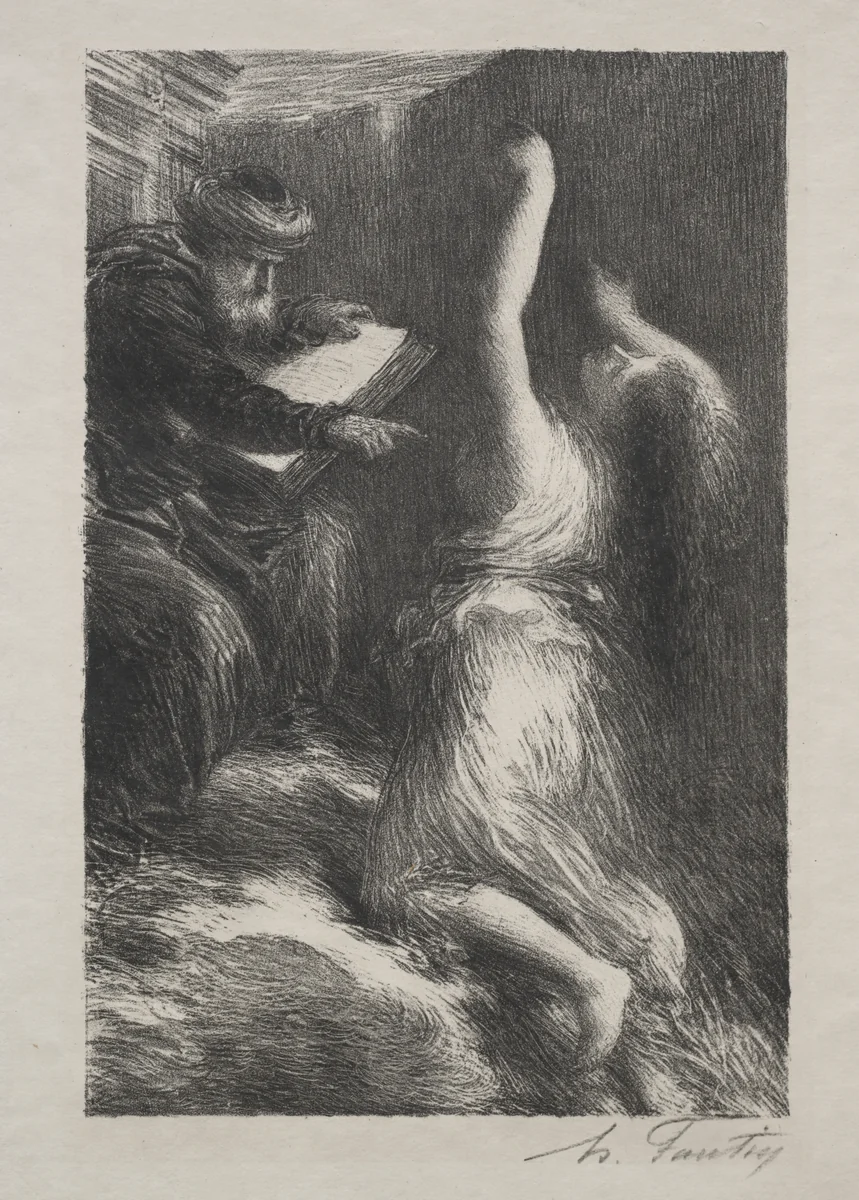 Parsifal, Act II: Evocation of Kundry by Henri Fantin-Latour, print, 1881-1891