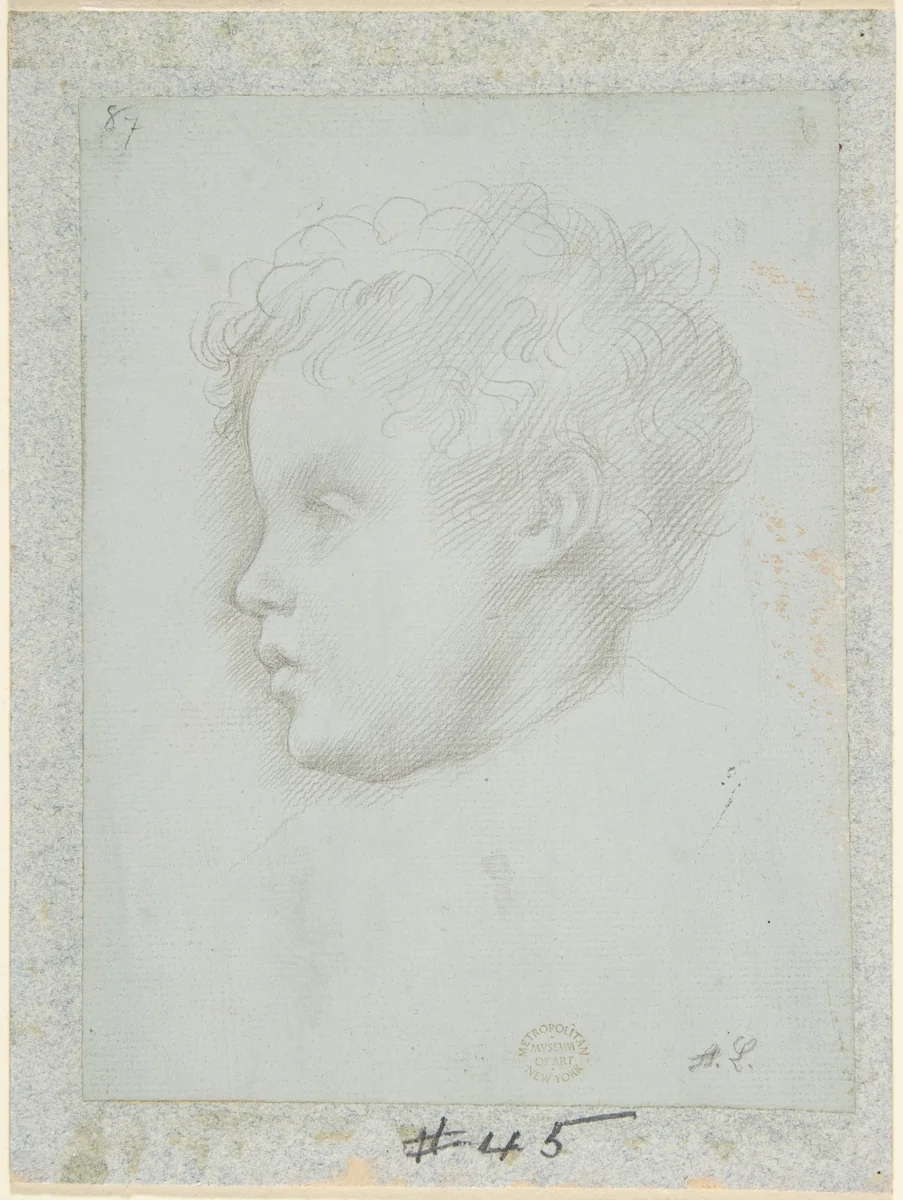 Study of a Head by Alphonse Legros, drawing, 1837-1911