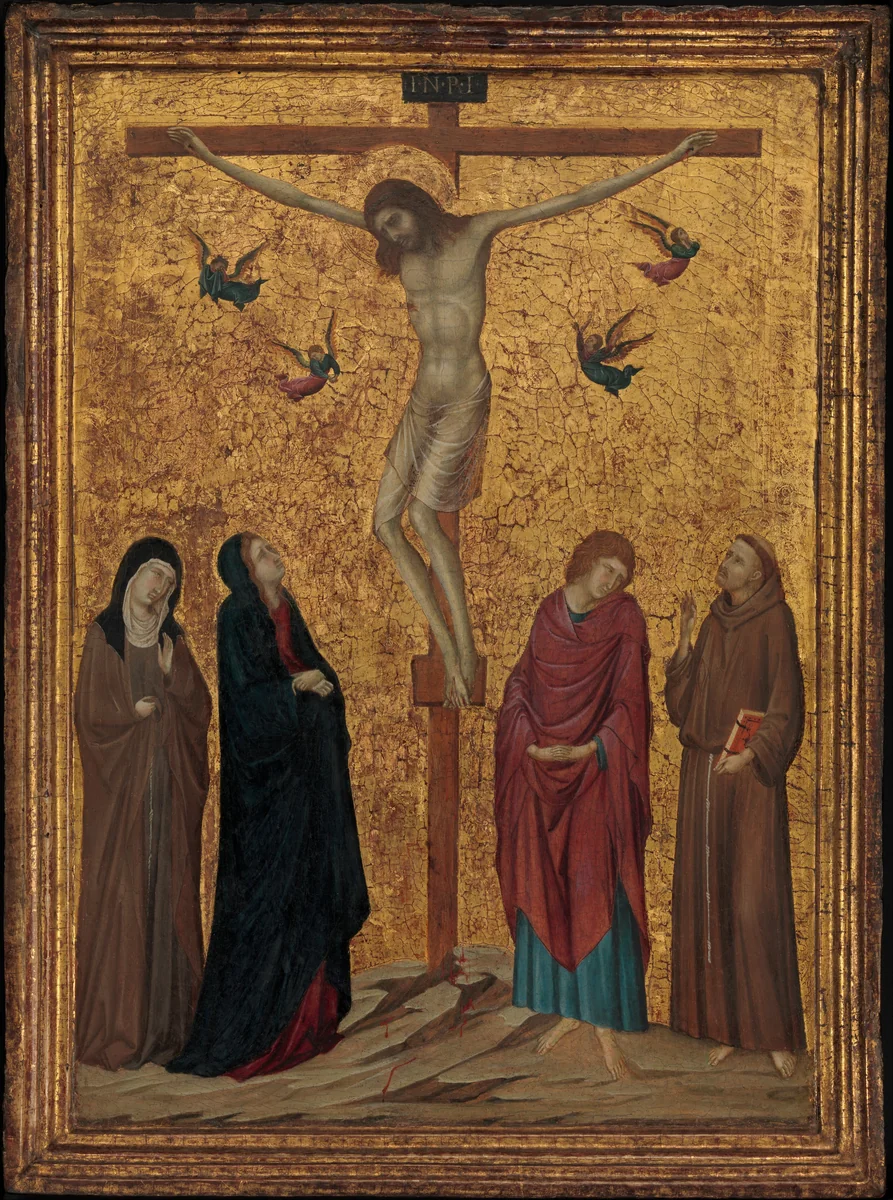 The Crucifixion by Ugolino da Siena, painting, 1310-1320
