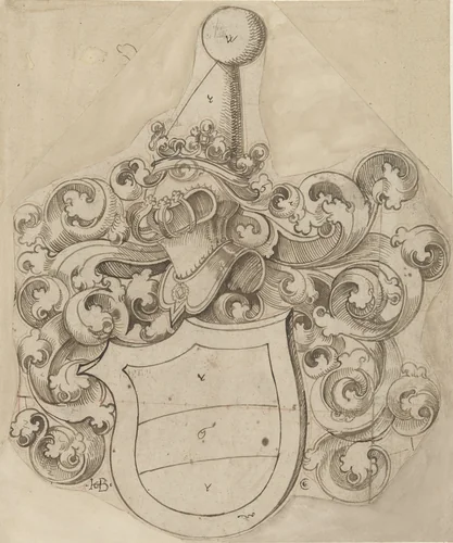 Wapen van de familie Rathsamhausen by Unknown, drawing, 1500-1560