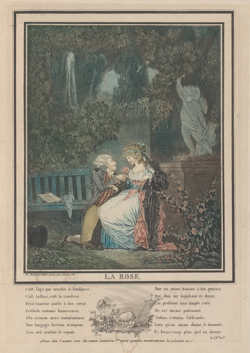 The Rose by Louis Philibert Debucourt, print, 1788