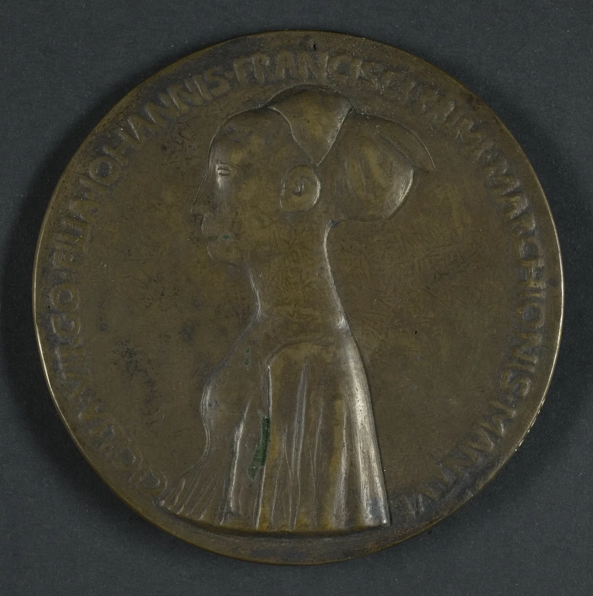Ciclia Virgo Filia Johannis Francisci Primi Marchionis Matve by Pisanello, metalwork, 1447