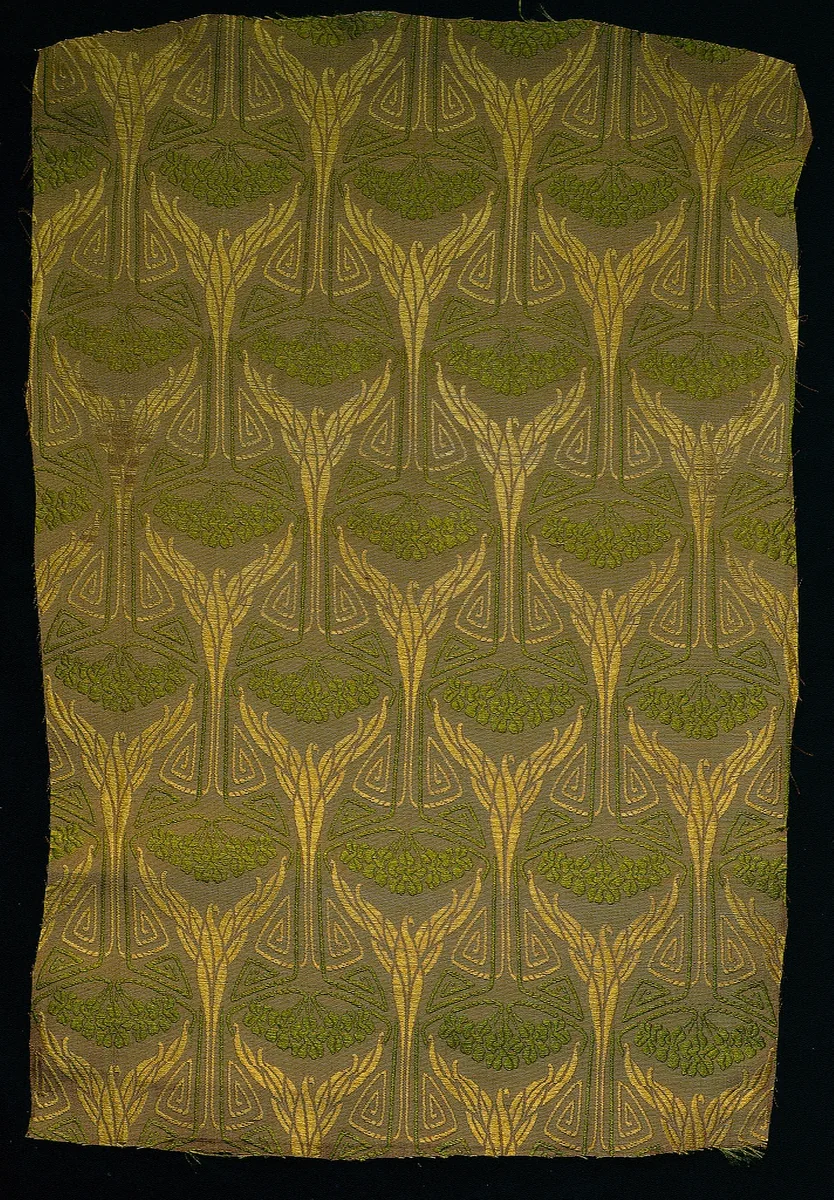Silk Textile by Louis Majorelle, textile, 1900-1910