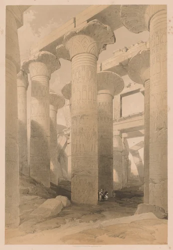 Egypt and Nubia: Volume II - No. 14, Karnak by Louis Haghe, print, 1838
