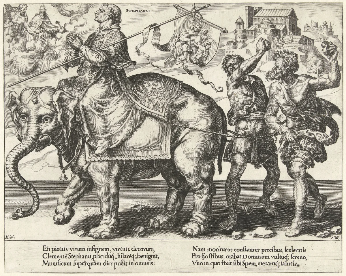 Triomf van Stefanus by Unknown, print, 1559