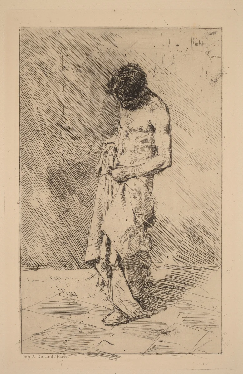 Un Pouilleux (Flea Seeker) by Mariano Fortuny Marsal, print, 1838-1874