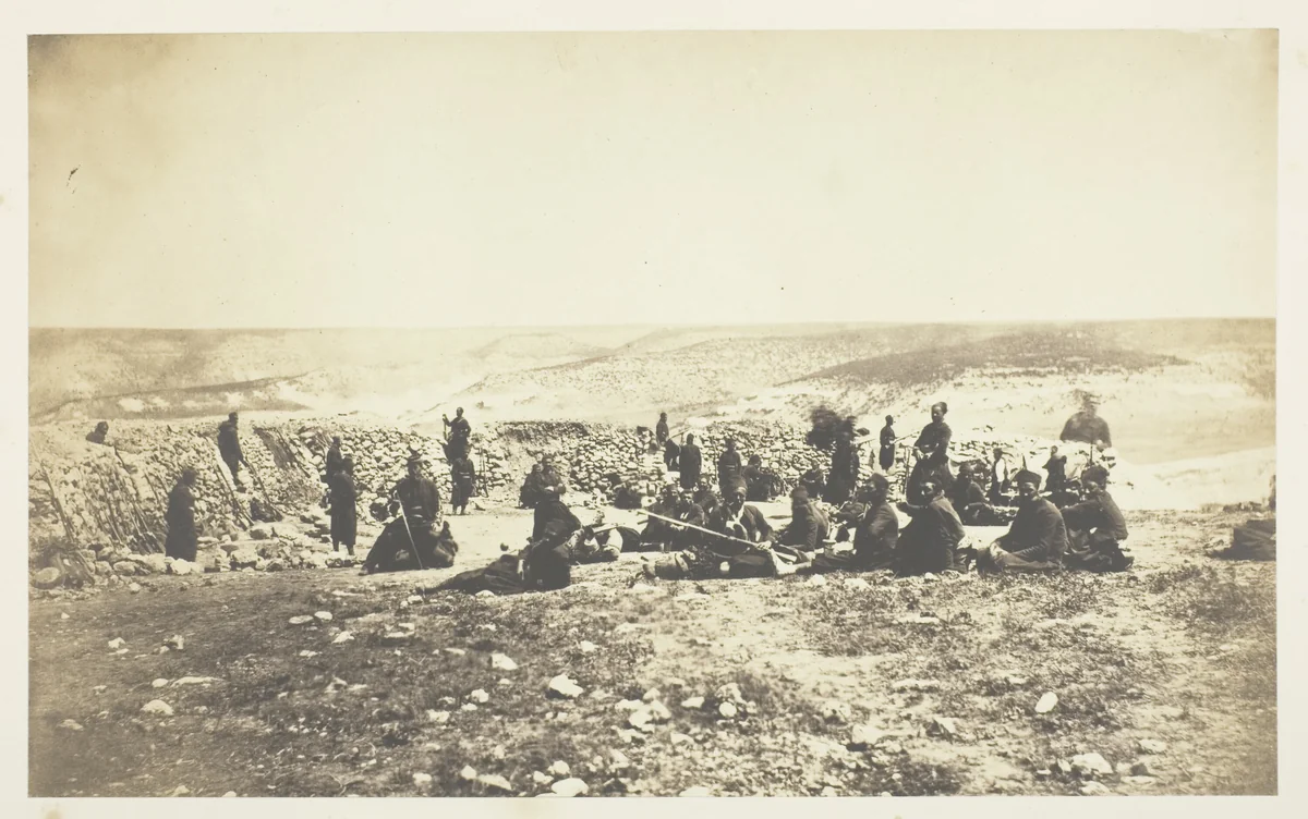 The French Redoubt at Inkermann by Roger Fenton, photograph, 1855