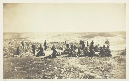 The French Redoubt at Inkermann by Roger Fenton, photograph, 1855