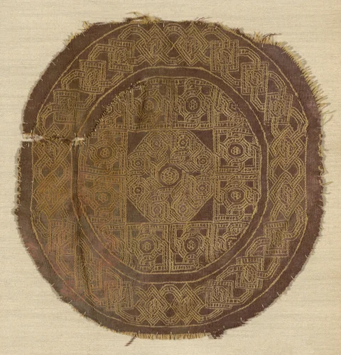 Roundel by Coptic Egypt, textile, 201-500