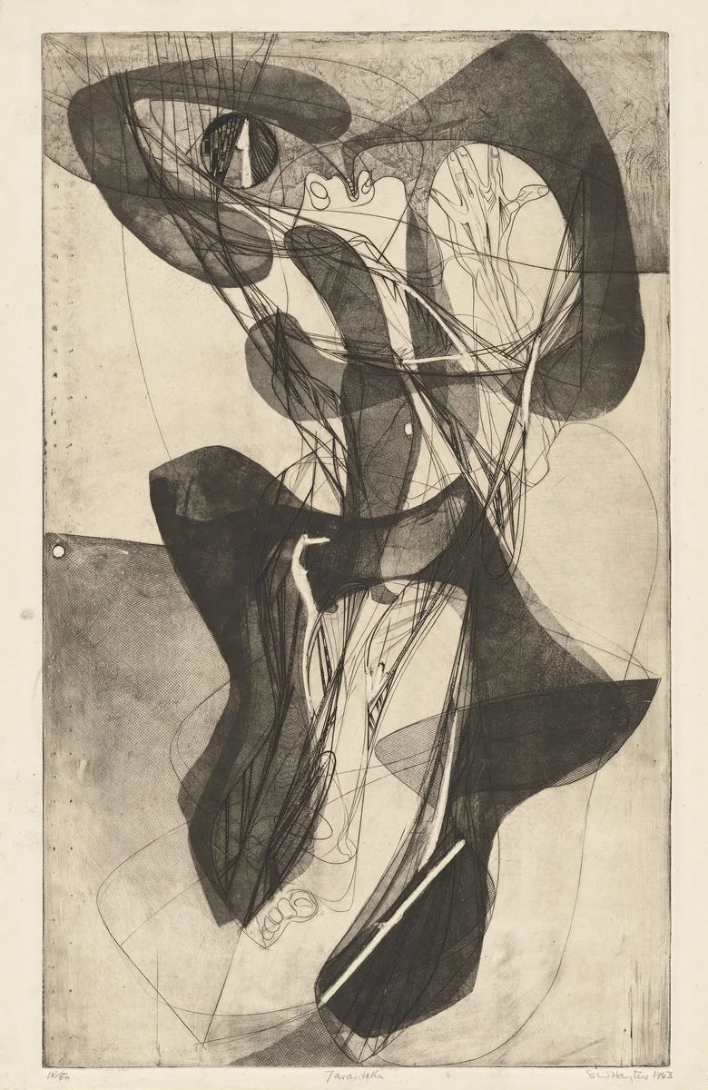 Tarantelle by Stanley William Hayter, print, 1943
