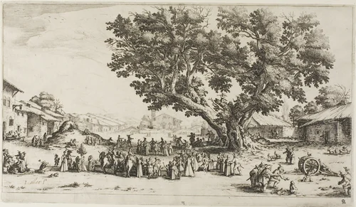 The Fair at Gondreville by Jacques Callot, print, 1624