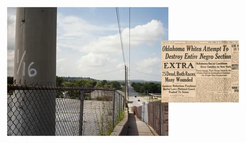 Tulsa, OK. May 31, 1921. The New York Age, New York, New York Sat, Jun 4, 1921 by Wendel White, photograph, 2017