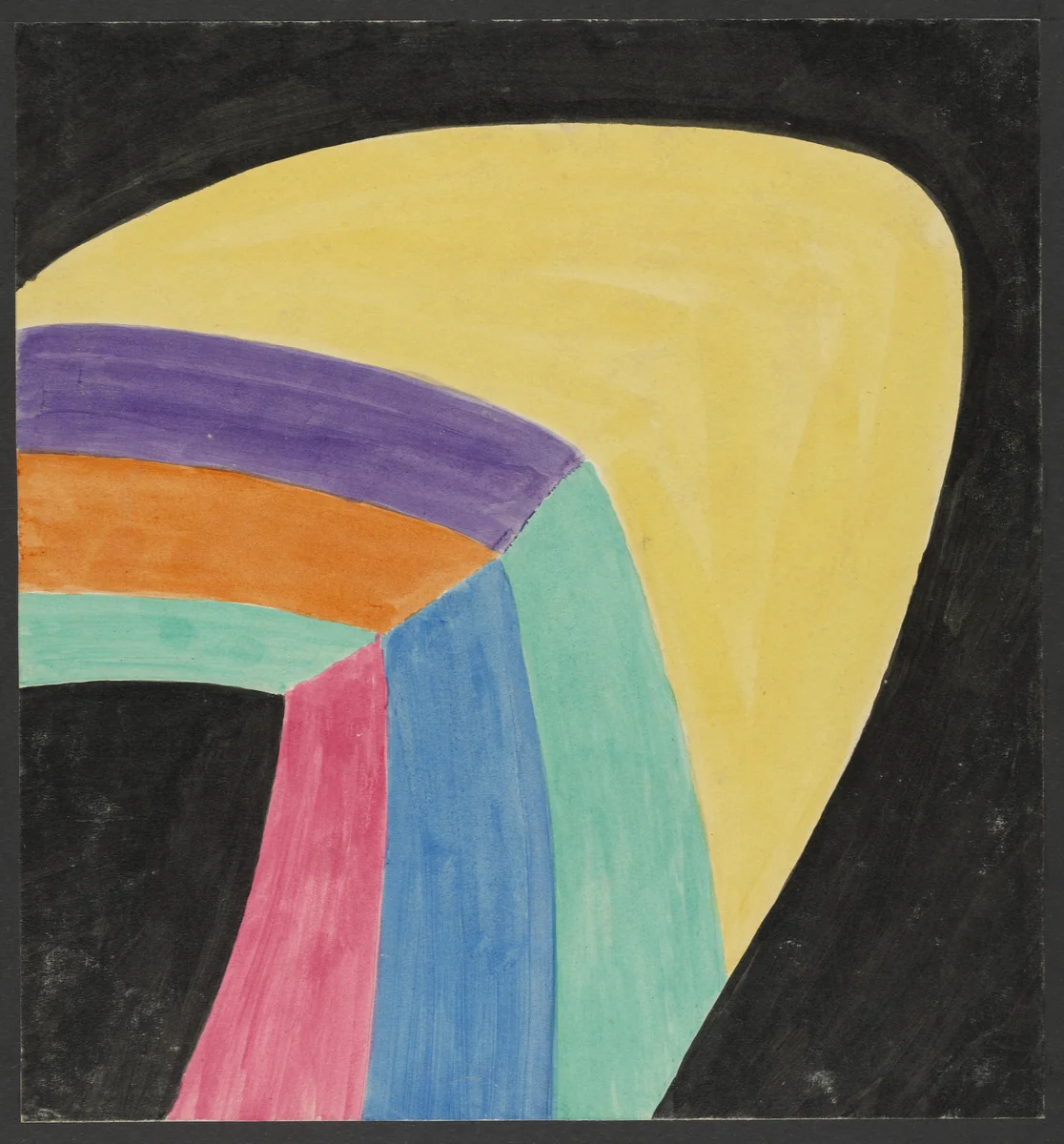 Colored Rhythm: Study for the Film by Léopold Survage, drawing, 1913
