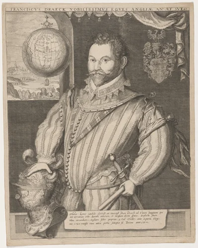Sir Francis Drake by Jodocus Hondius, print, 1563-1612