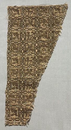 Lampas with animals in squares by Unknown, textile, 1280-1399