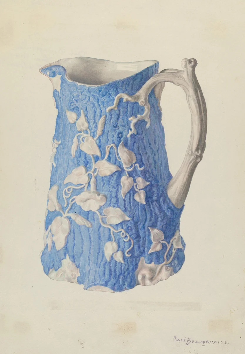 Water Pitcher by Carl Buergerniss, index of american design, 1940