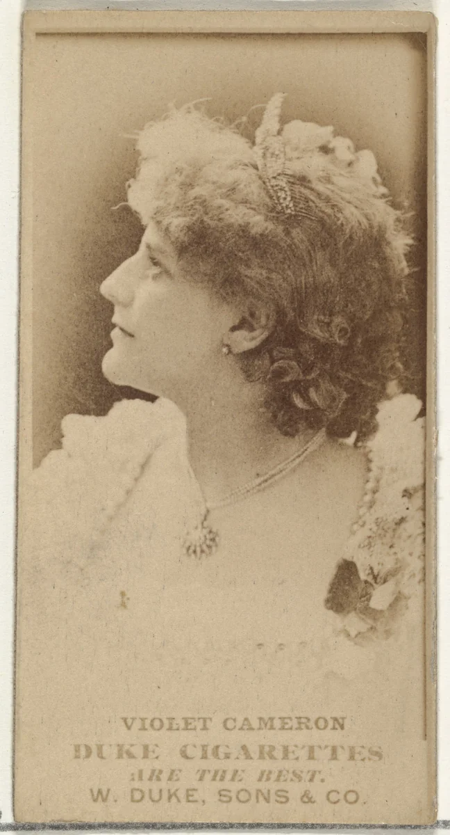 Violet Cameron, from the Actors and Actresses series (N145-7) issued by Duke Sons & Co. to promote Duke Cigarettes by W. Duke, Sons & Co., photograph, 1880-1889