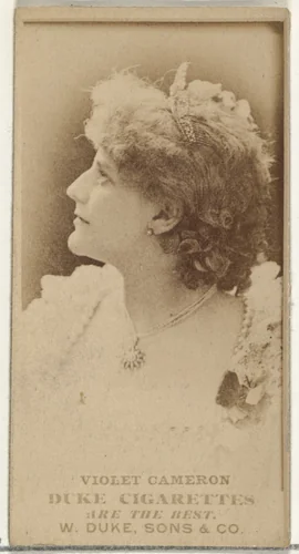 Violet Cameron, from the Actors and Actresses series (N145-7) issued by Duke Sons & Co. to promote Duke Cigarettes by W. Duke, Sons & Co., photograph, 1880-1889