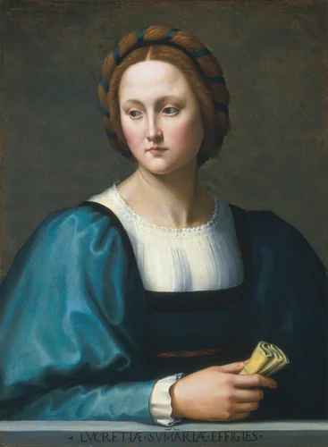 Lucrezia Sommaria by Ridolfo Ghirlandaio, painting, 1510