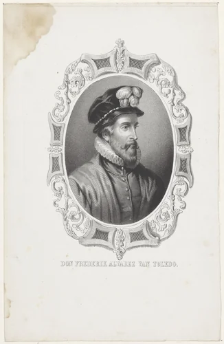 Portret van Don Frederik Alvarez van Toledo by anonymous, print, 1822-1845
